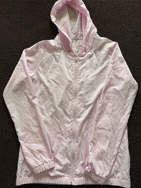 adidas Pale Pink Hooded Zip Jacket